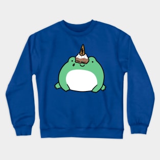 Upside Down Icecream Cone Frog Crewneck Sweatshirt